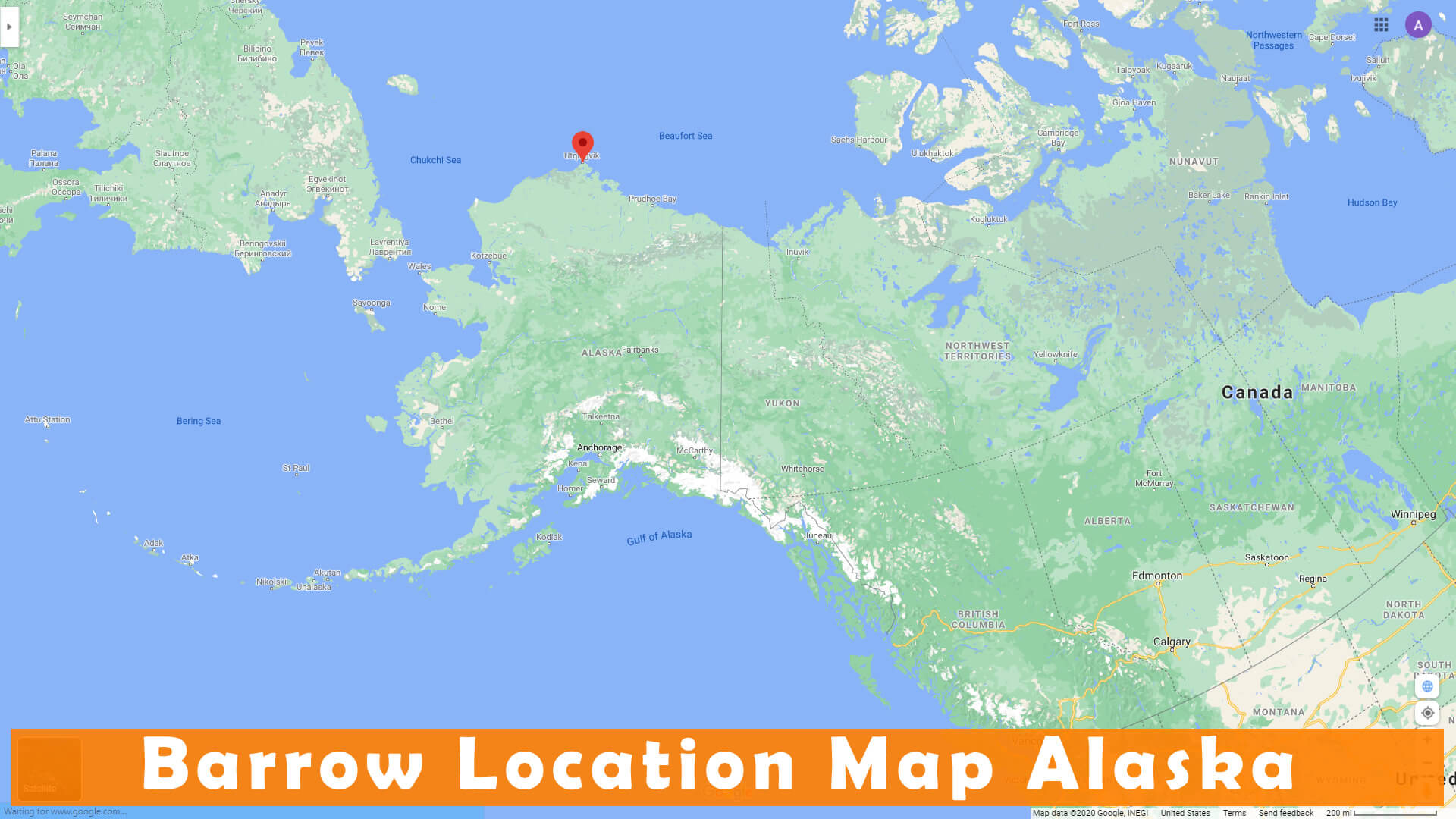 Barrow Location Map Alaska